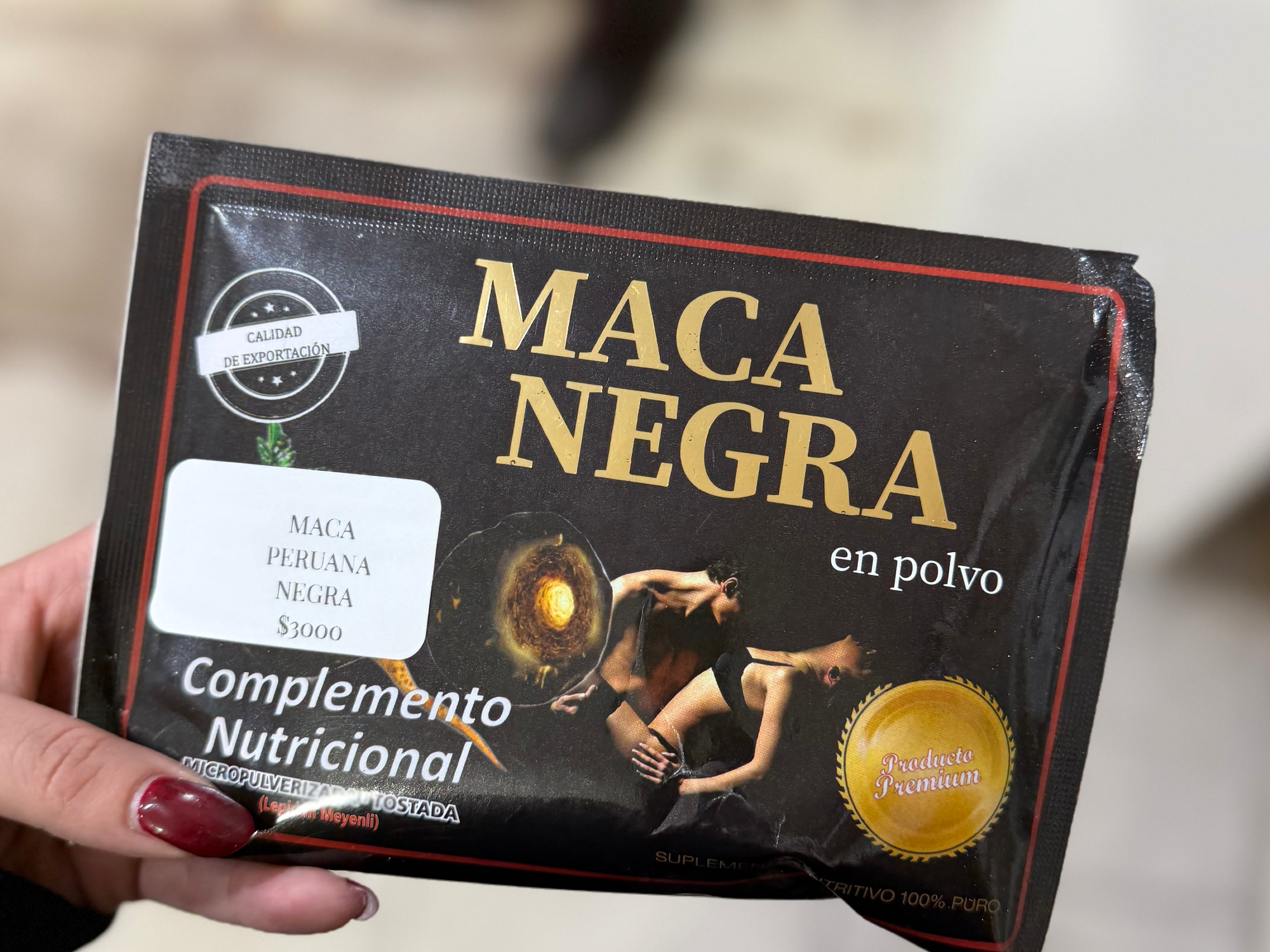 Maca Peruana NEGRA  Importada