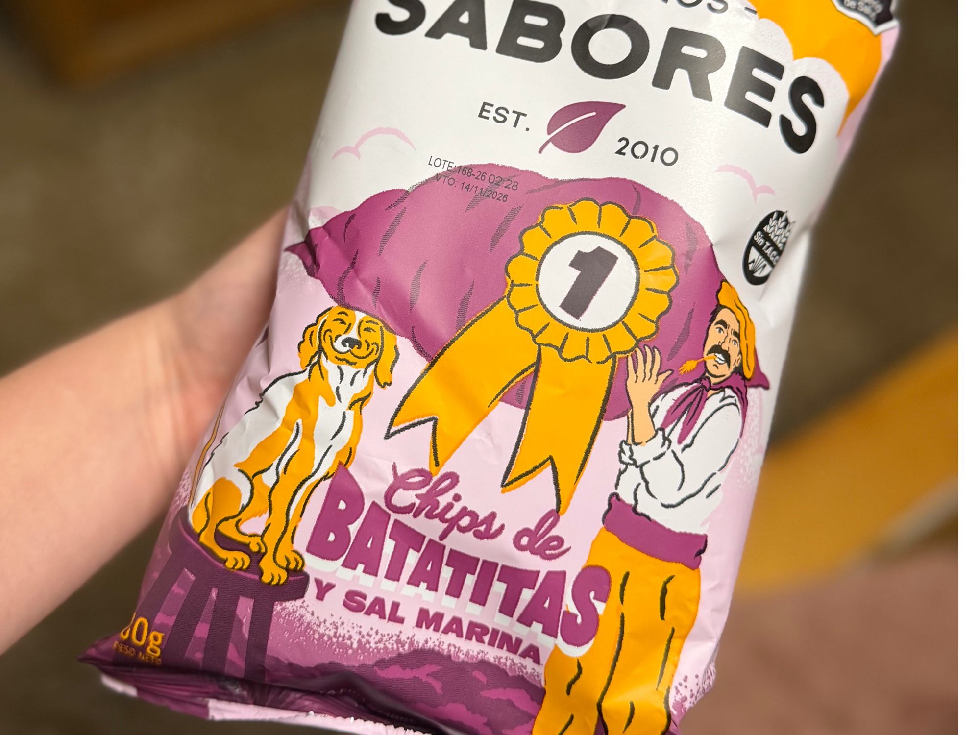 Chips de batatitas con sal marina