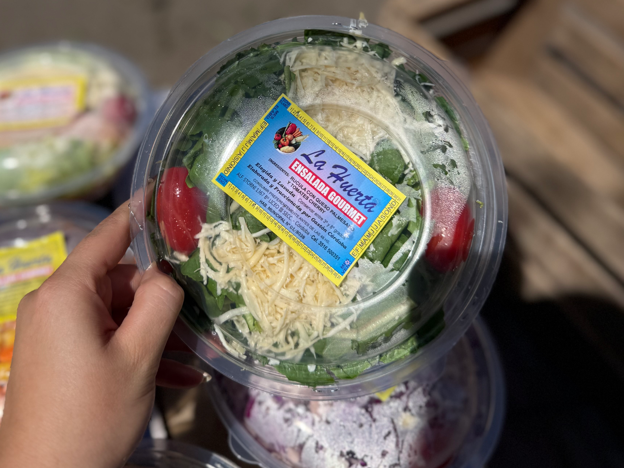 Rucula-Queso Parmesano-Cherrys