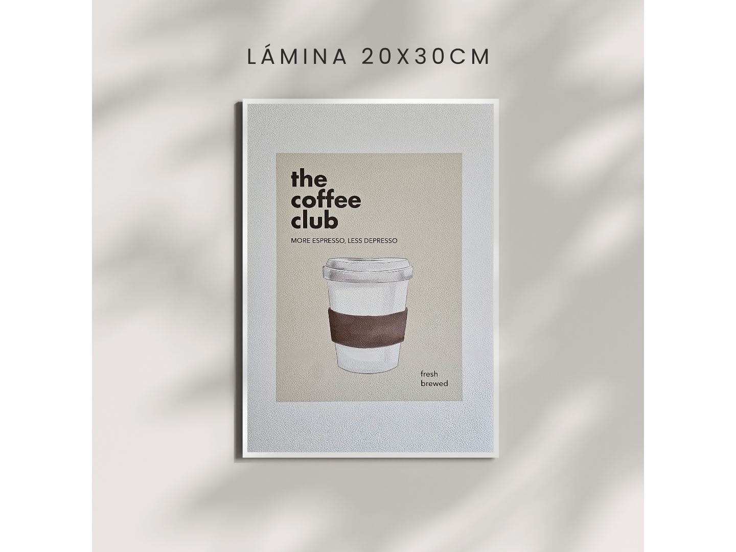 Lámina "The Coffe Club" - 20x30cm