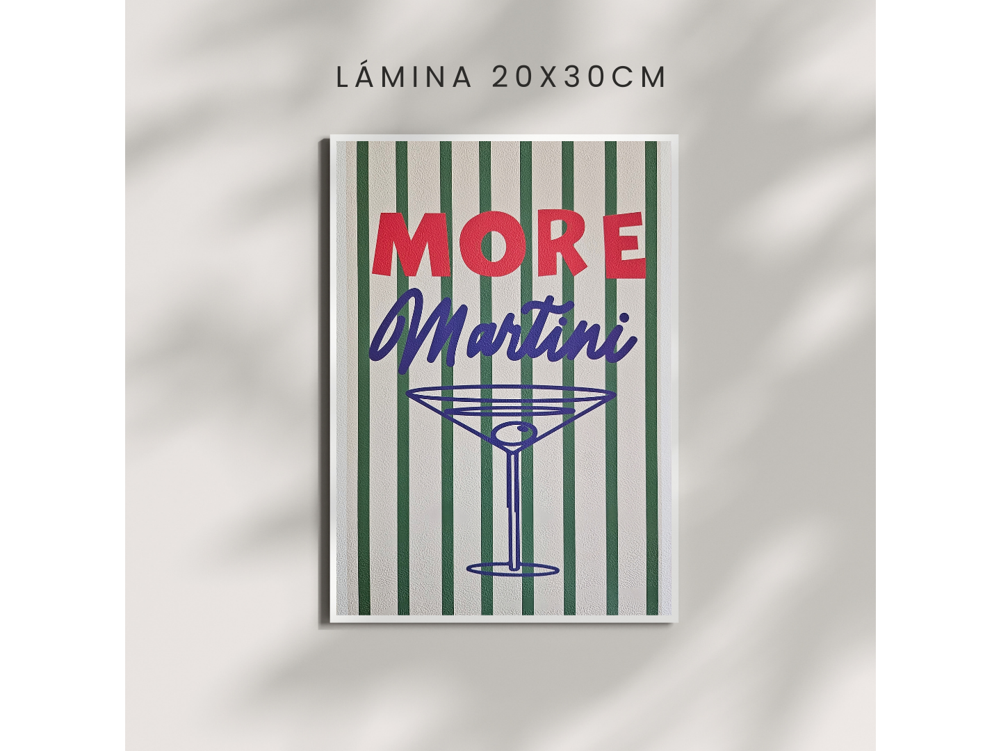 Lámina "More Martini" - 20x30cm