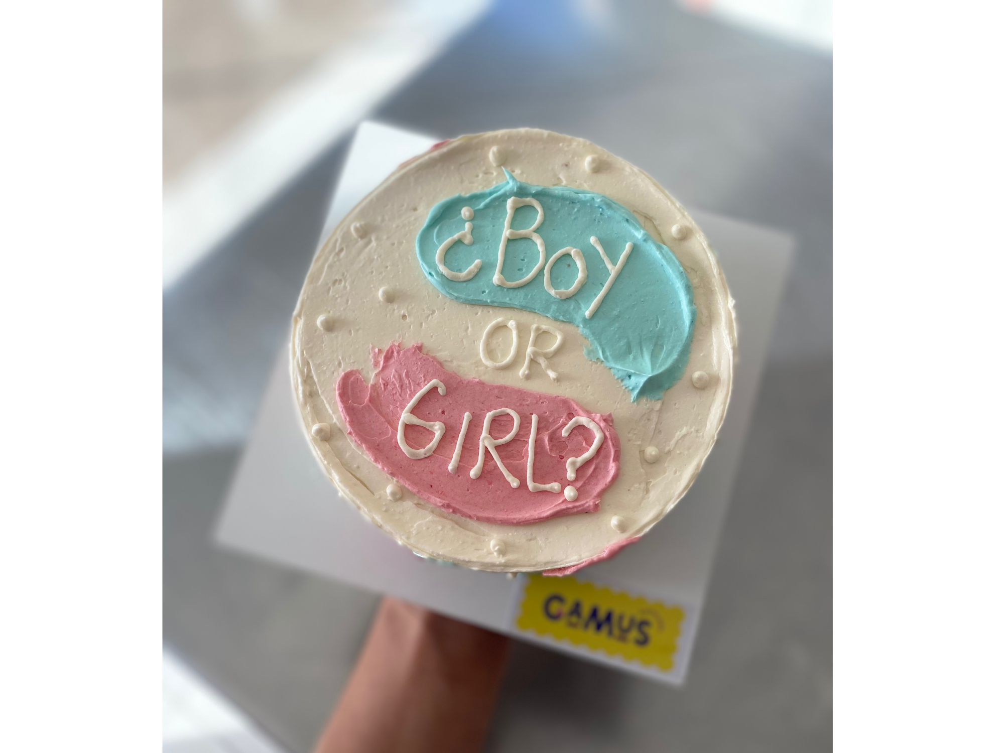 Torta BAJA  personalizada con decoración simple