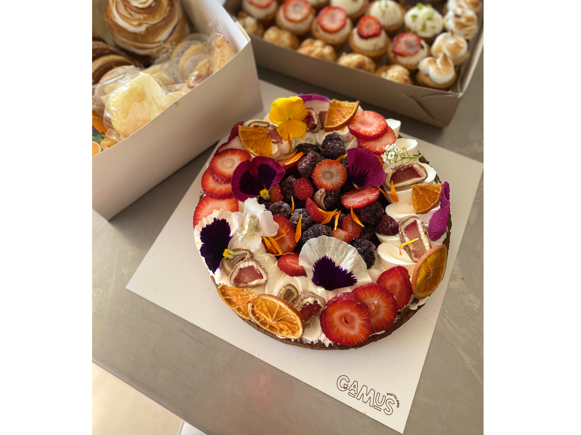 Tentacion de chocolate y frutos rojos