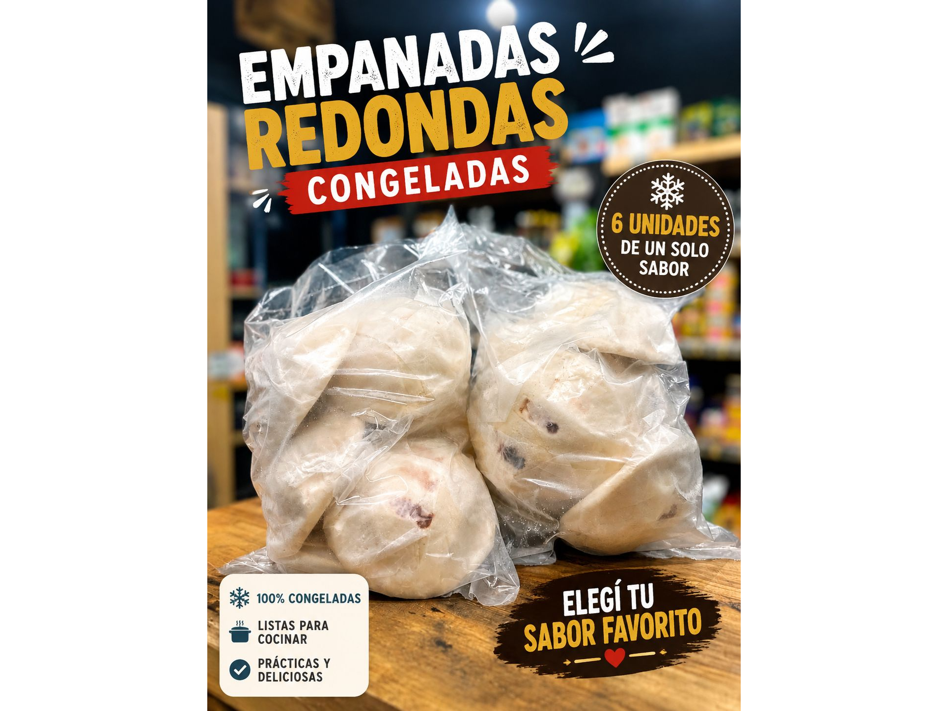 Empanadas congeladas x6