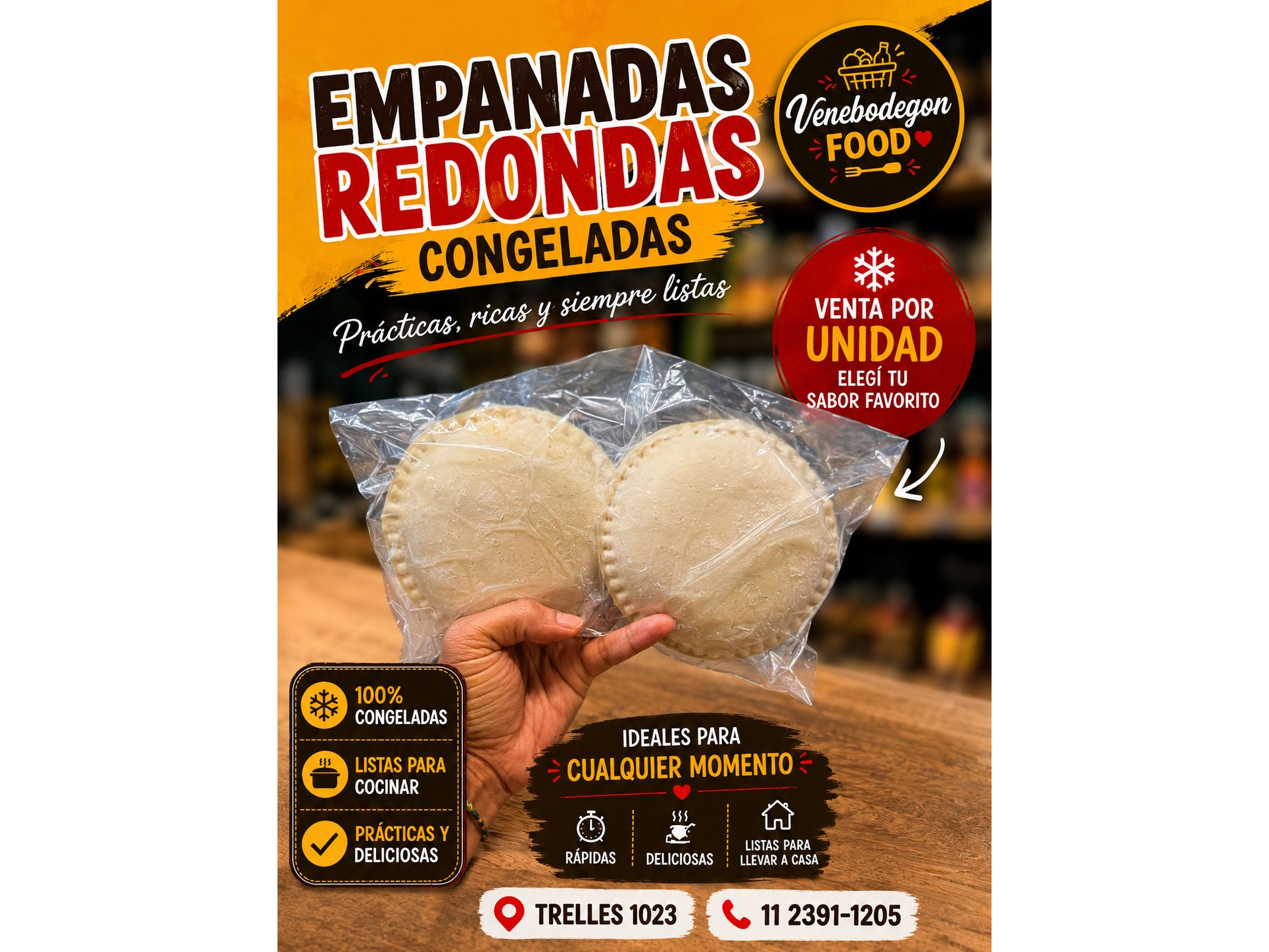 Empanadas Congeladas por Unidad