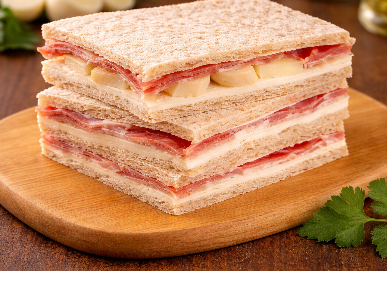 Jamón crudo  y Palmitos