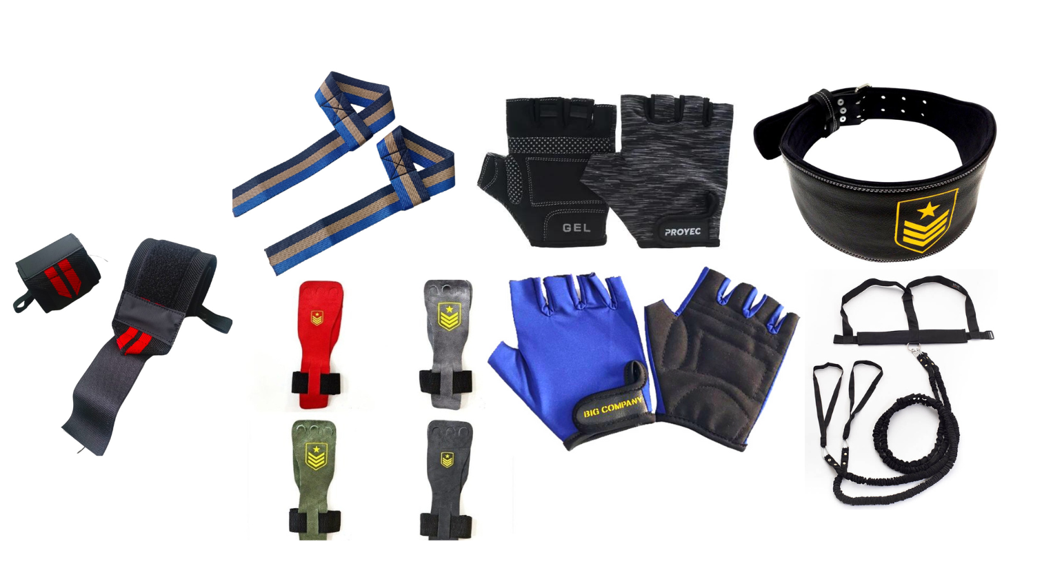 GUANTES , CINTOS Y CALLERAS