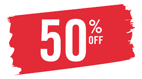 OFERTAS 50 % DESCUENTO
