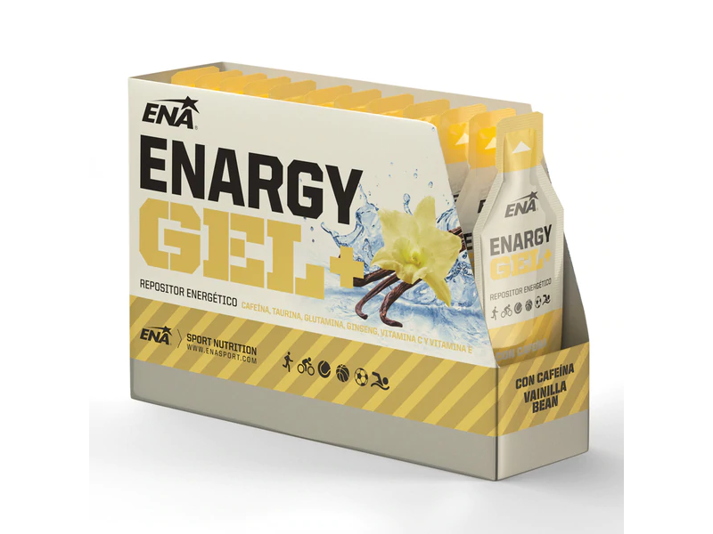 ENARGY GEL + CON CAFEINA VAINILLA BEAN - CAJA X 12
