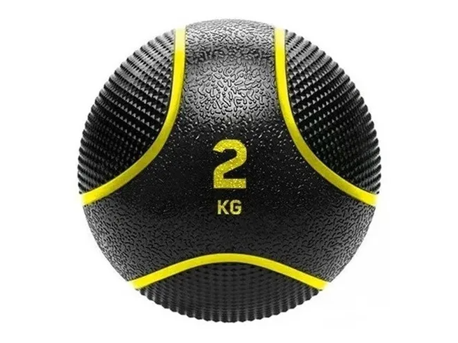 PELOTA MEDICINE GOMA C/ PIQUE 2 KG