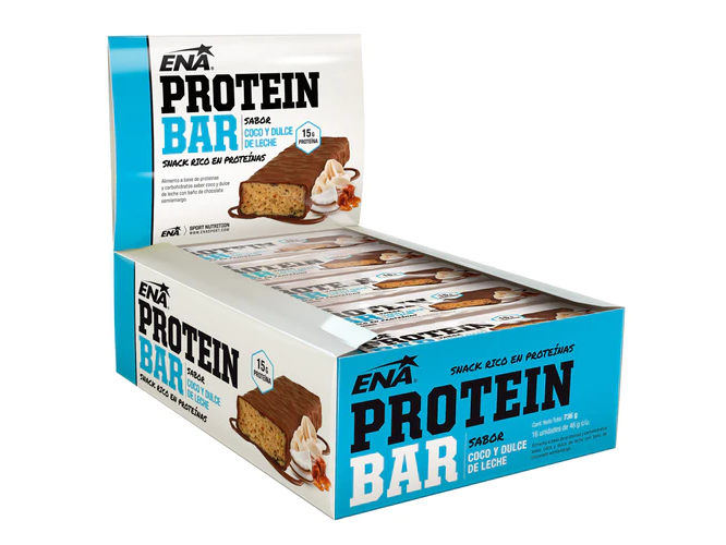 PROTEIN BAR COCO Y DULCE DE LECHE  - CAJA X 16