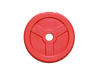 DISCO PLASTICO LISO ROJO 2,5 KG