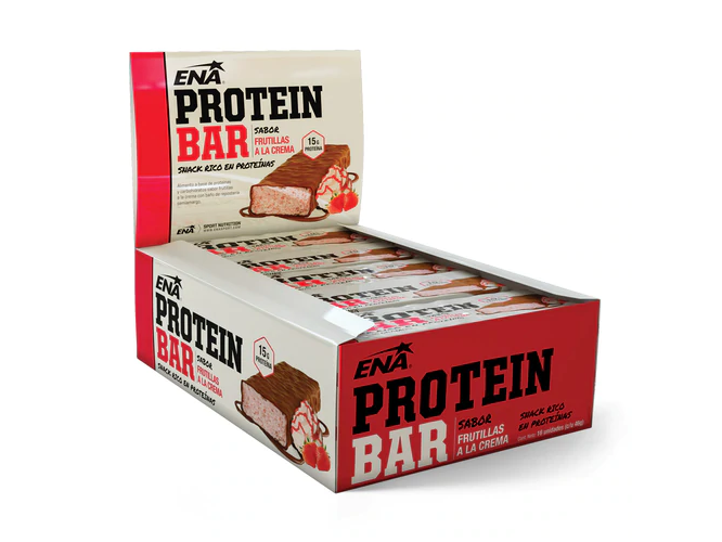 PROTEIN BAR FRUTILLAS A LA CREMA C  - CAJA X 16