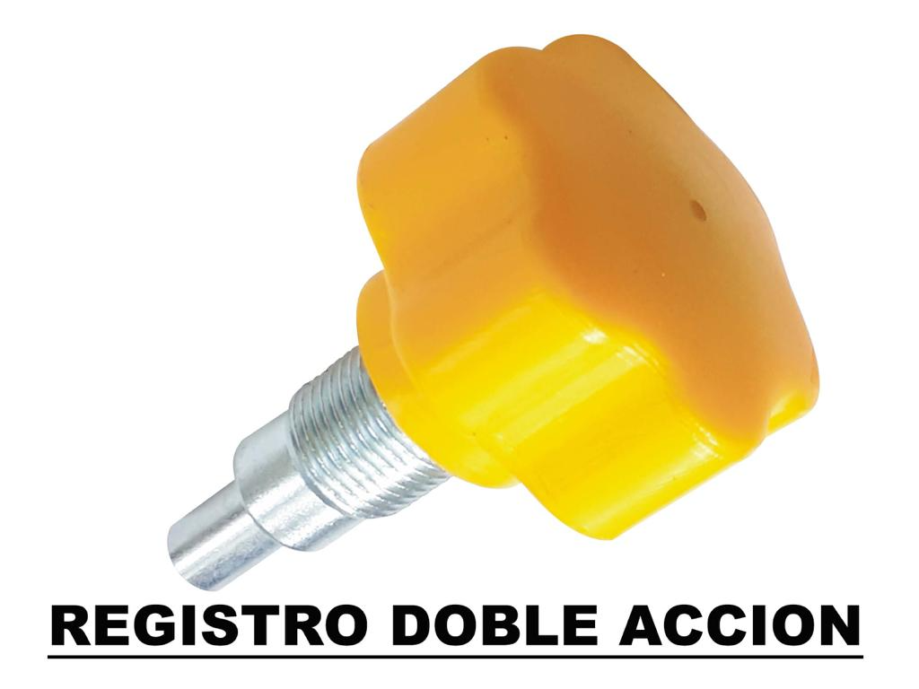 REGISTRO PARA MAQUINA DOBLE ACCION