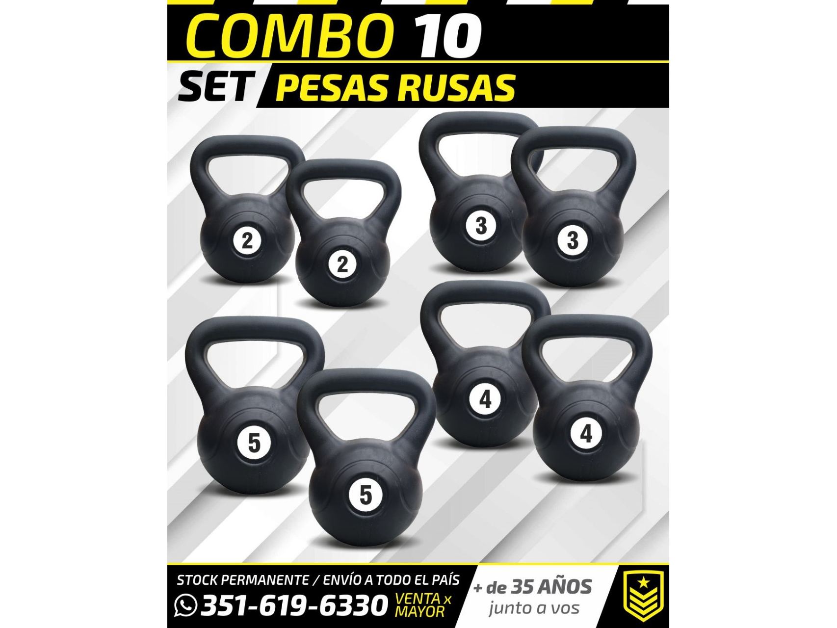 COMBO 10: SET PESAS RUSAS