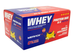WHEY BAR 65 GRS X 12 MERVICK - BANANA