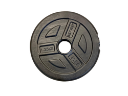 DISCO PLASTICO LISO NEGRO 1,25 KG