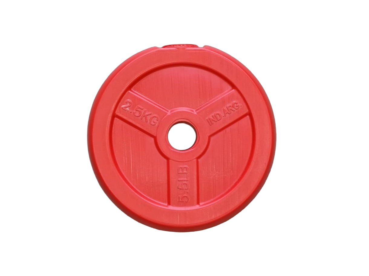 DISCO PLASTICO LISO ROJO 2,5 KG