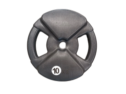 DISCOS BODY PUMP C/ AGARRE 10 KG NEGRO