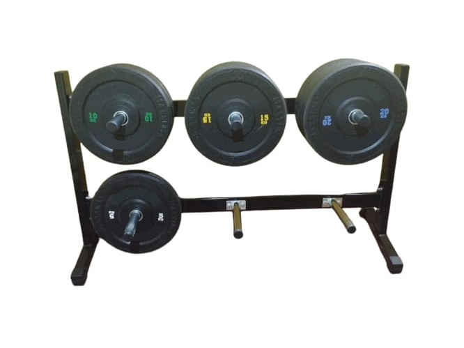 PORTA DISCOS BUMPER 2 NIVELES 400 KG