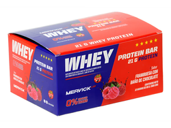 WHEY BAR 65 GRS X 12 MERVICK - FRAMBUESA