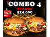 COMBO 4 (+1 COCA DE 1LT)