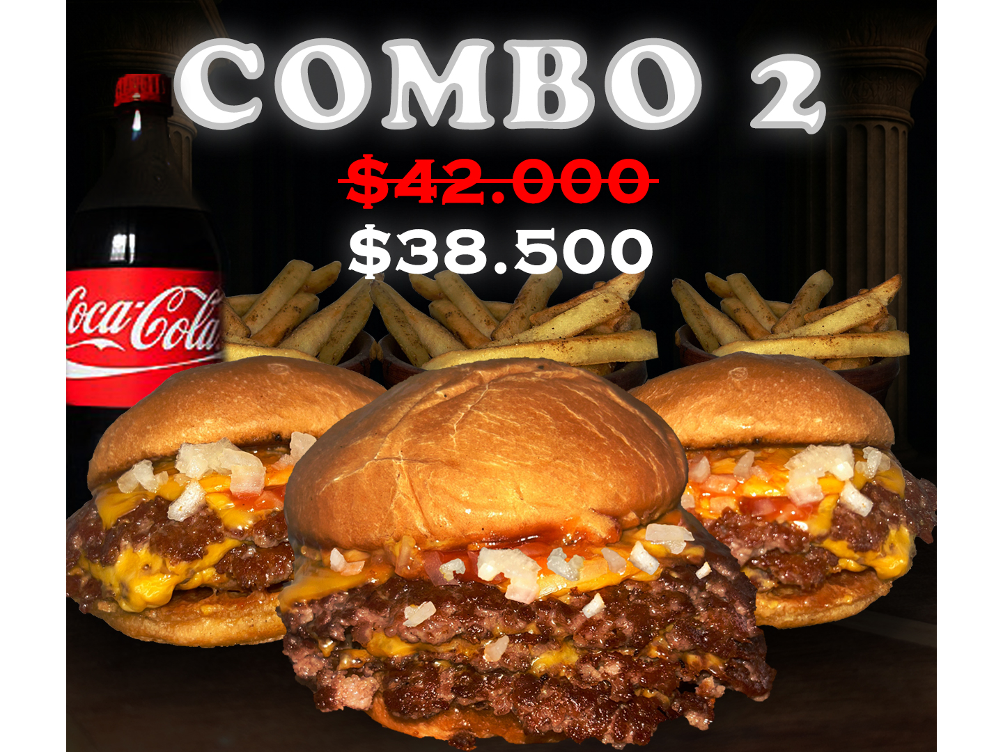 COMBO 2 (+1 COCA DE 1LT)