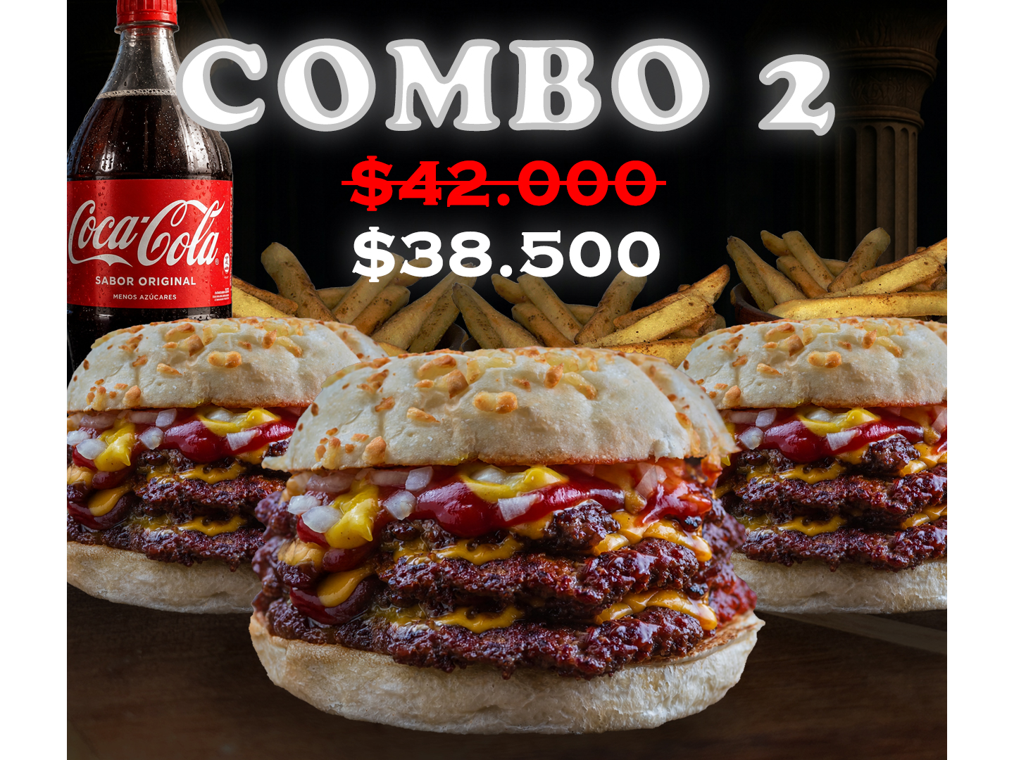 COMBO 2 (+ COCA DE 1L)