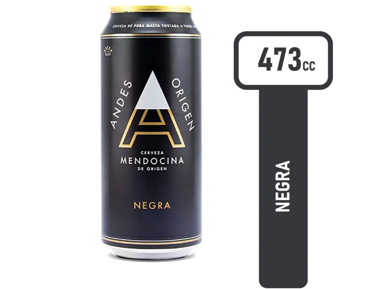 Lata Andes Origen Negra 473cc