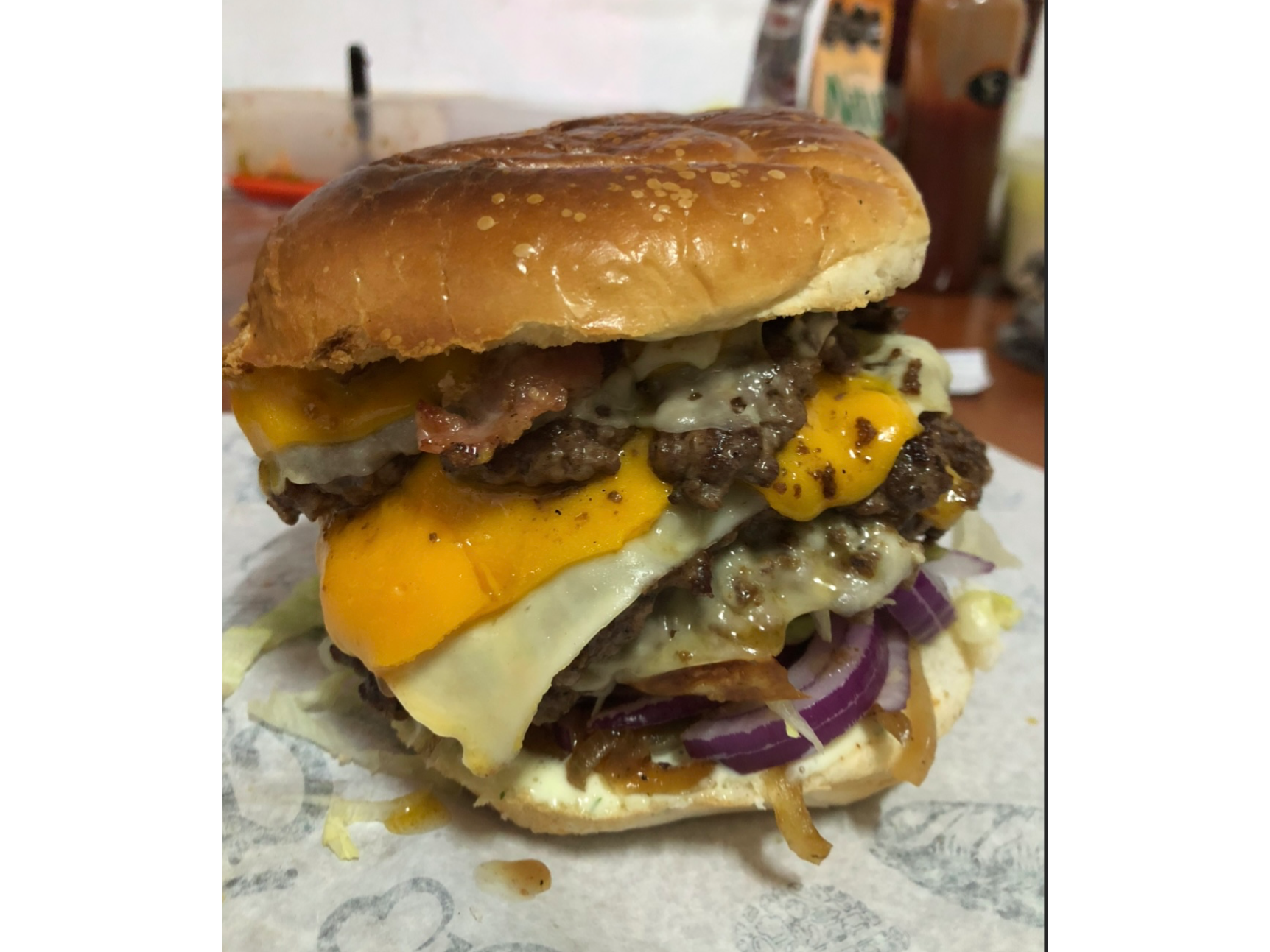 Hamburguesa personalizada triple