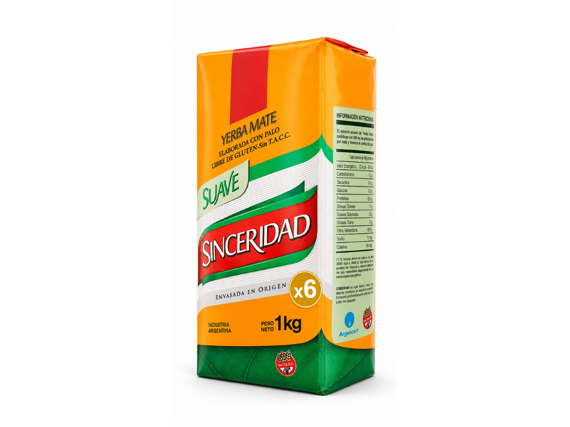 Yerba Sinceridad 1 kg x6