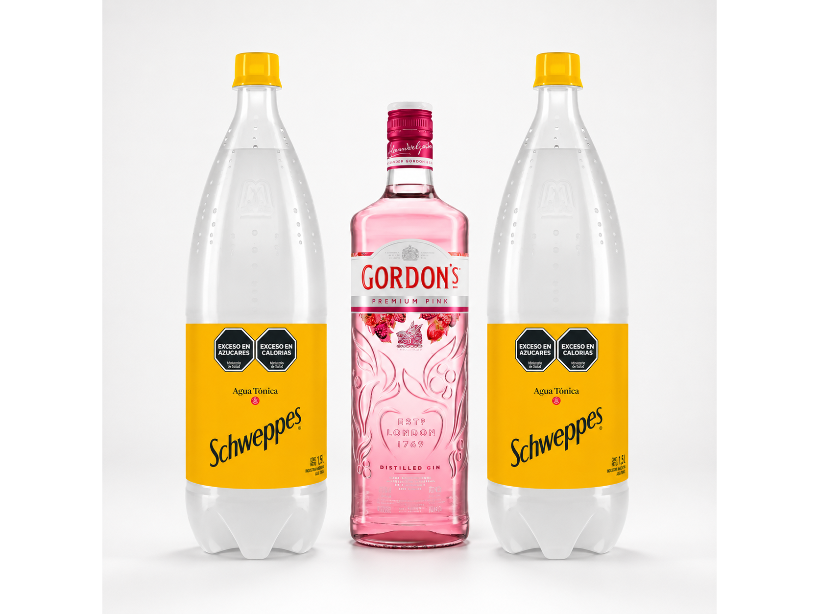 Gordon's Pink + 2 Tónica 1.5lt