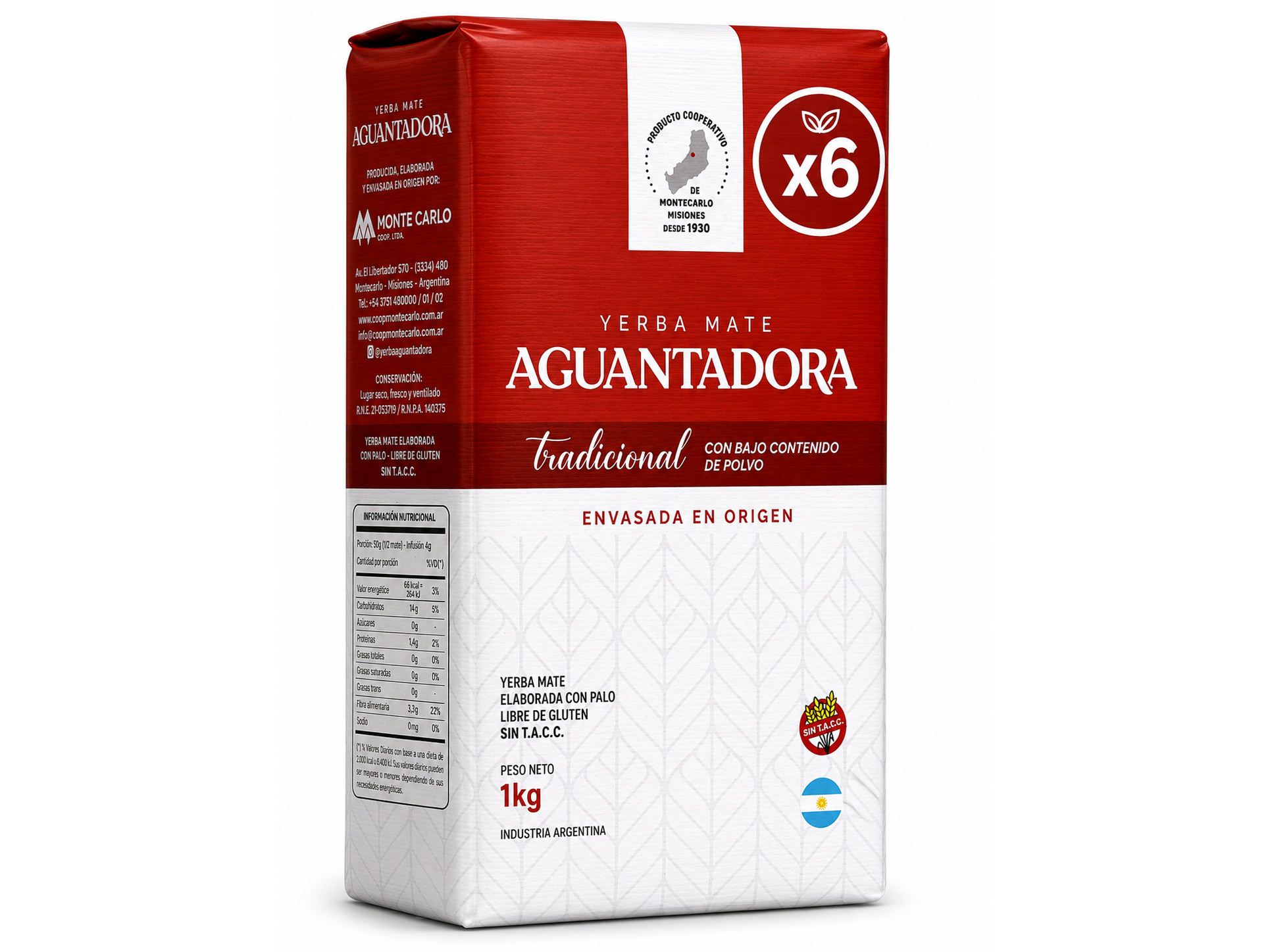 Yerba Aguantadora 1 kg x6