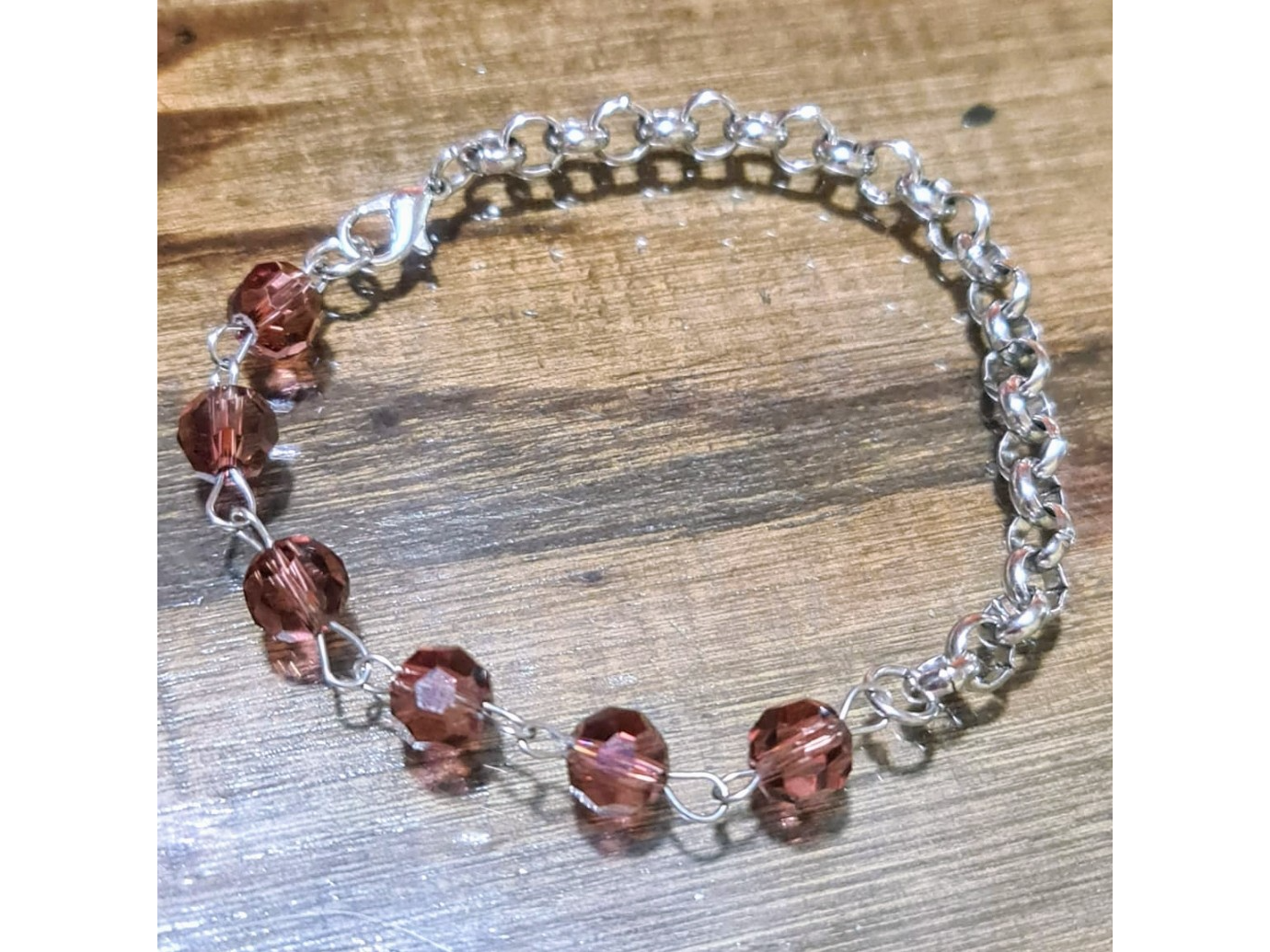 Pulsera  con piedras de vidrio