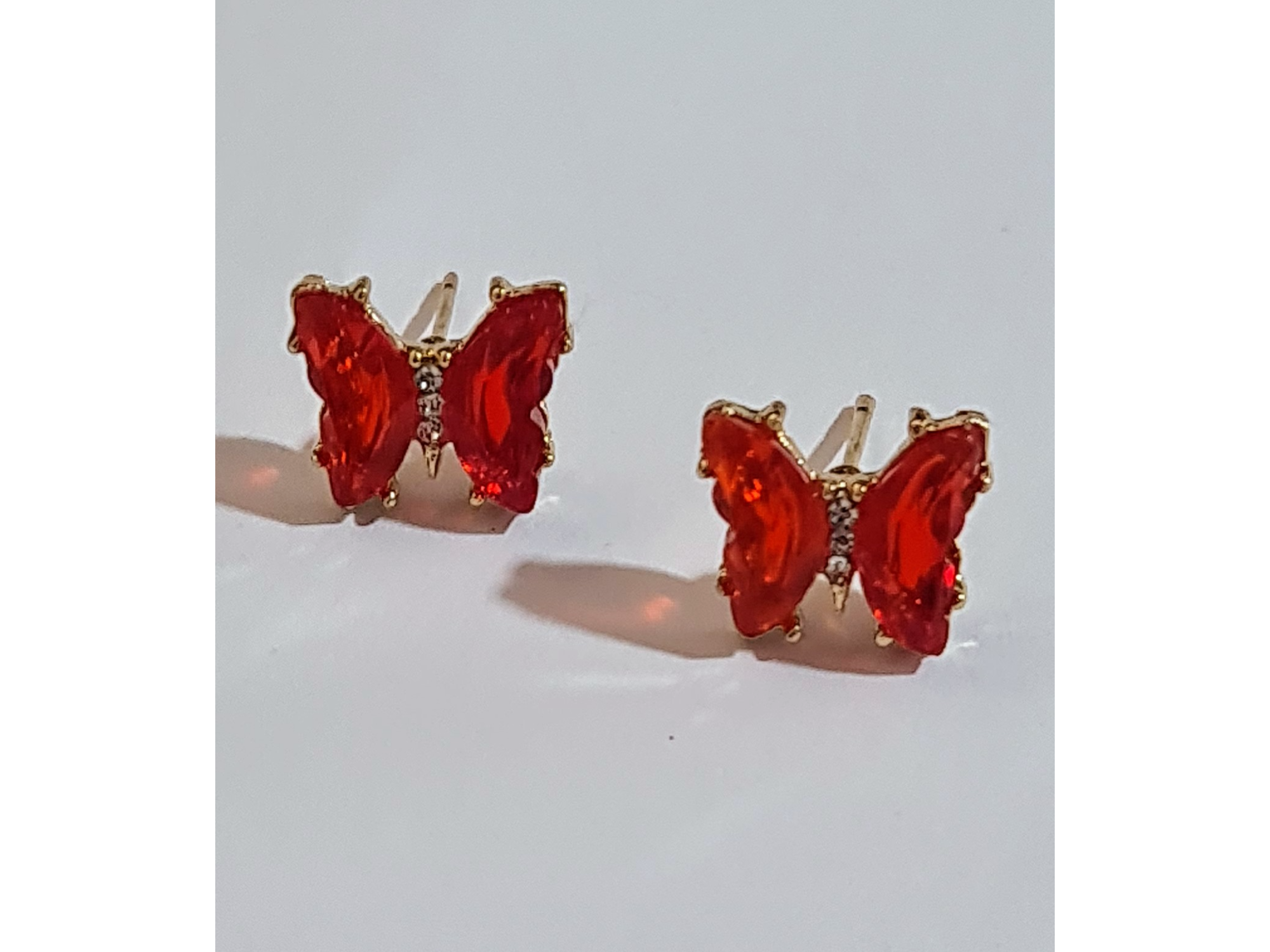 Aros mariposa roja