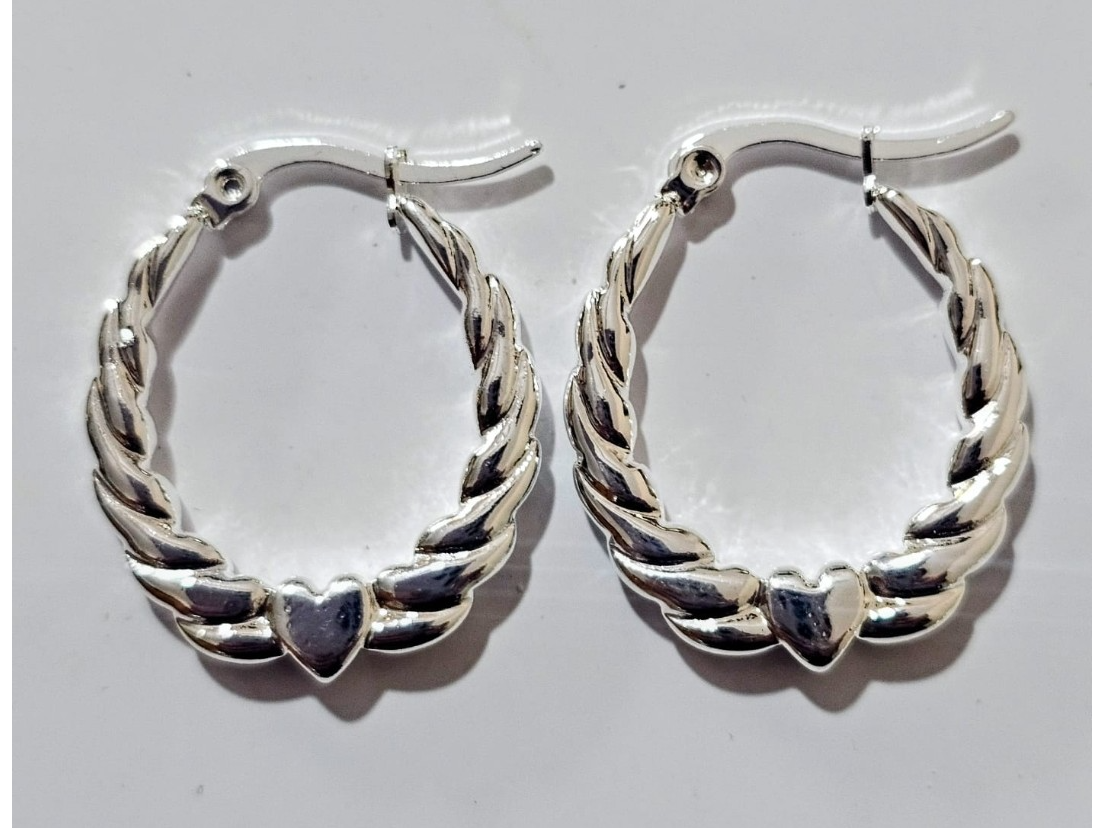Aros labrados con corazón