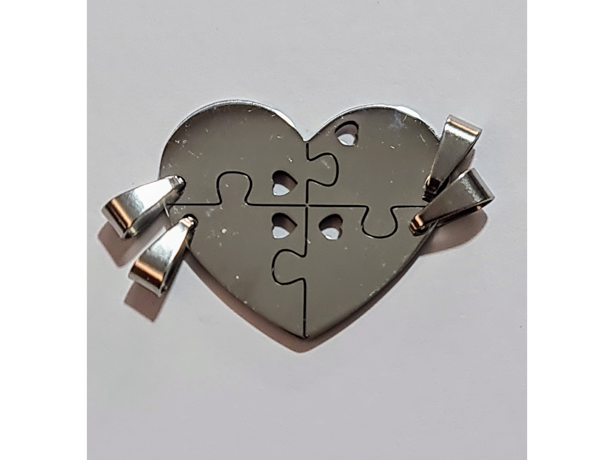 Dije puzzle x4 corazón