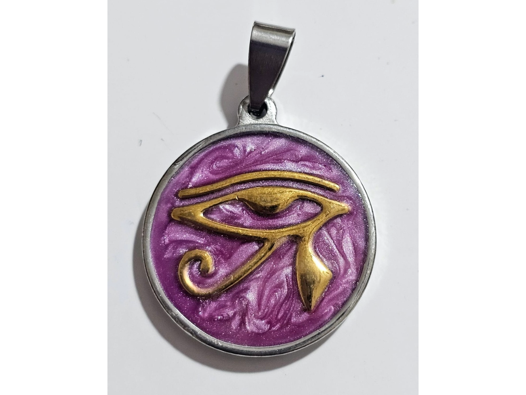 Dije Ojo de horus rosa