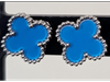 Aros trébol azul