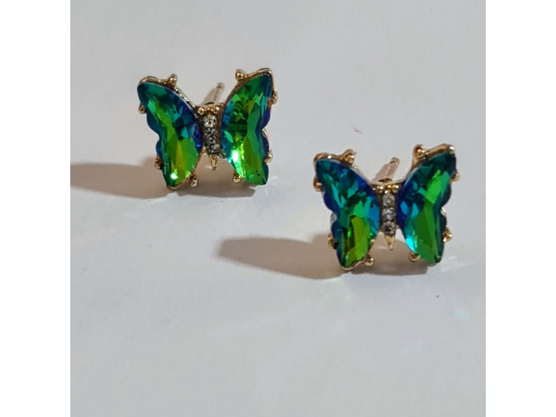Aros mariposa verde