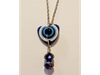 Collar ojo turco corazón