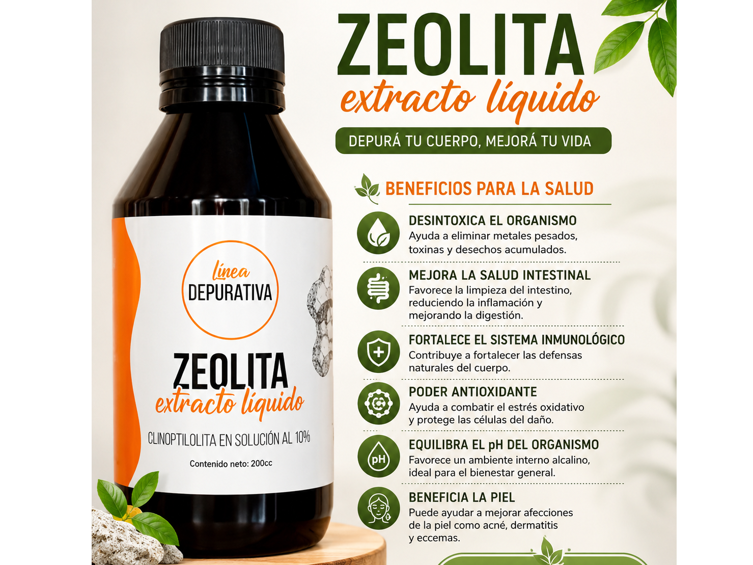 Zeolita Extracto Líquido