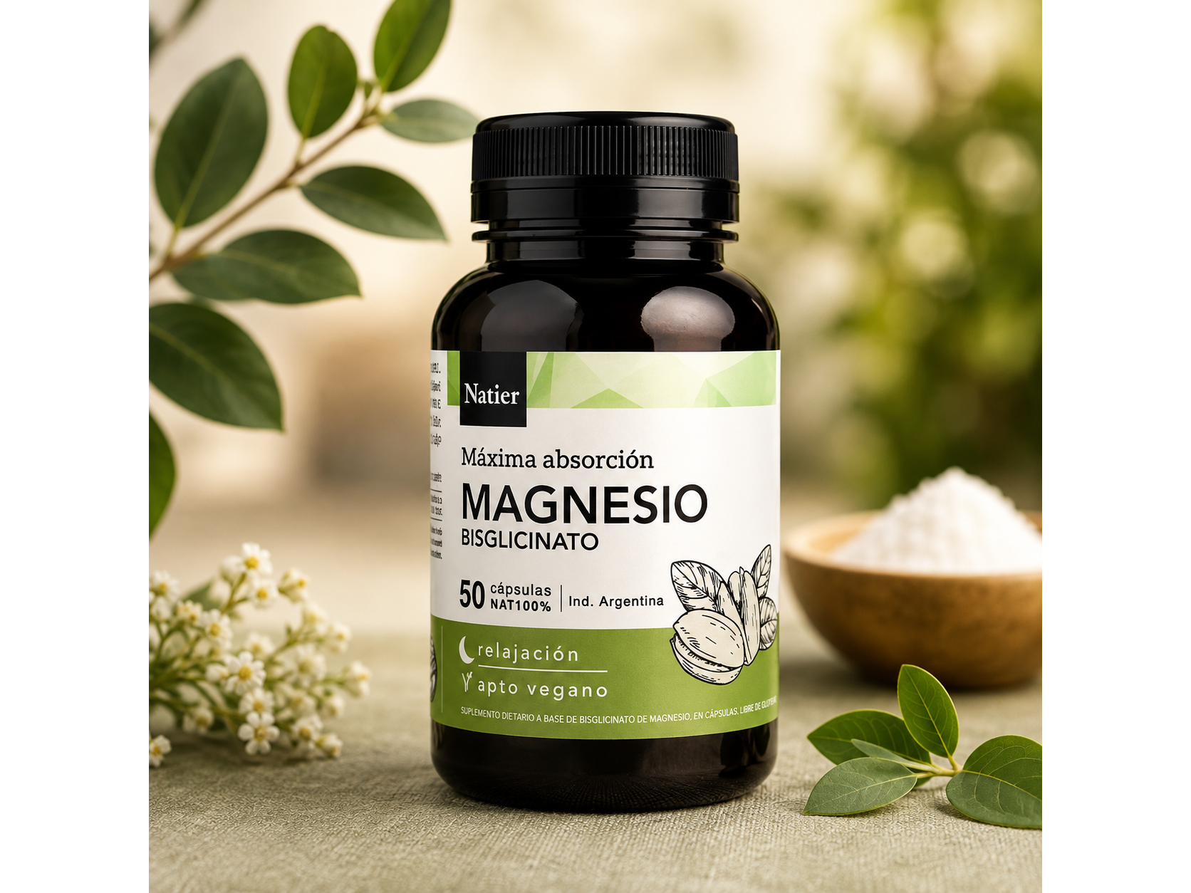 Bisglicinato de Magnesio  – Relajación y Energía