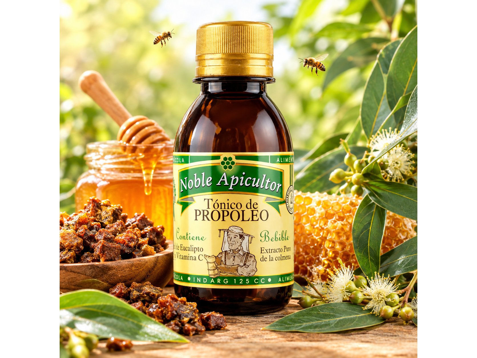 Propoleo Tonico con Miel y Eucalipto