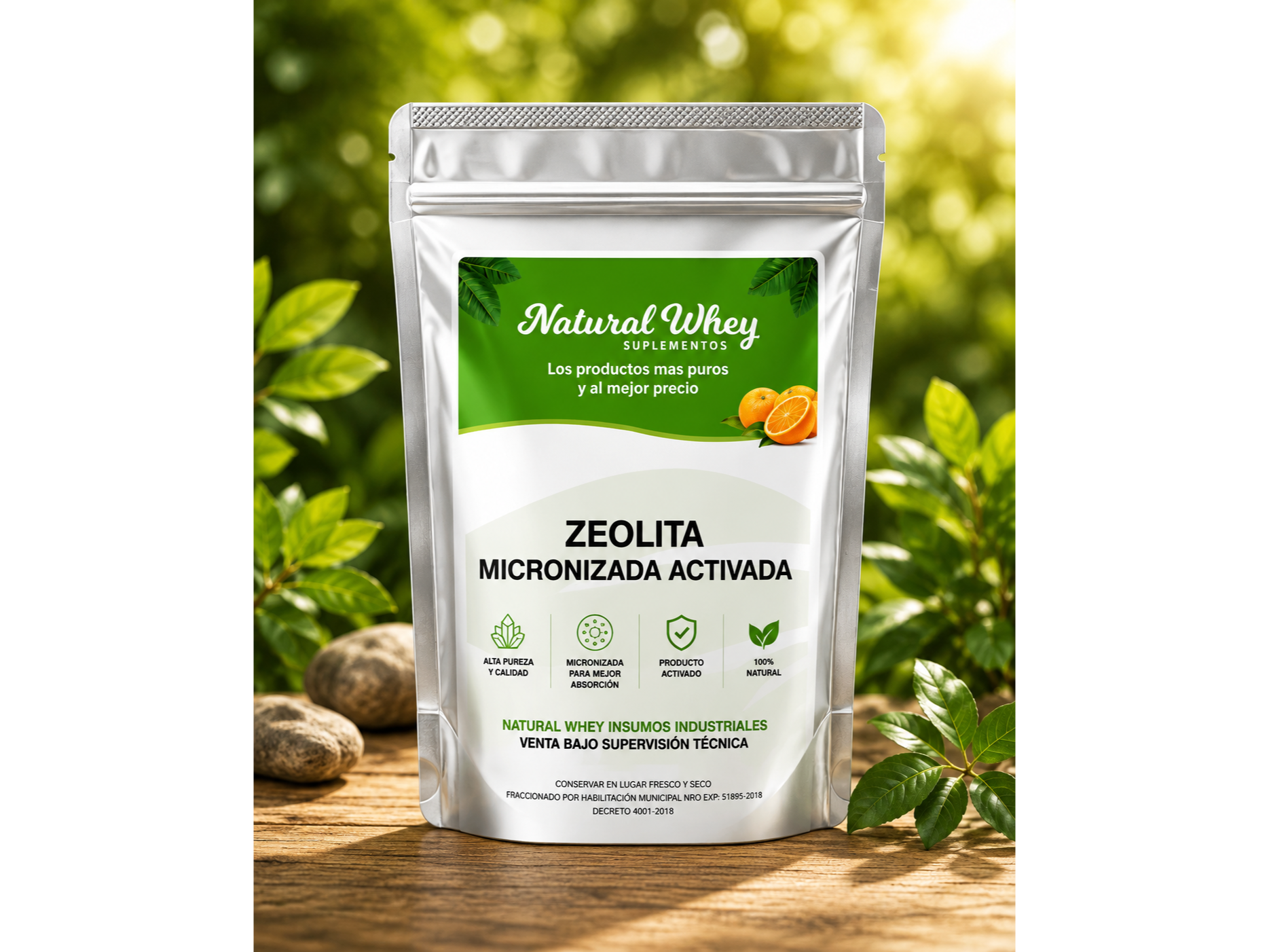 Zeolita micronizada activada