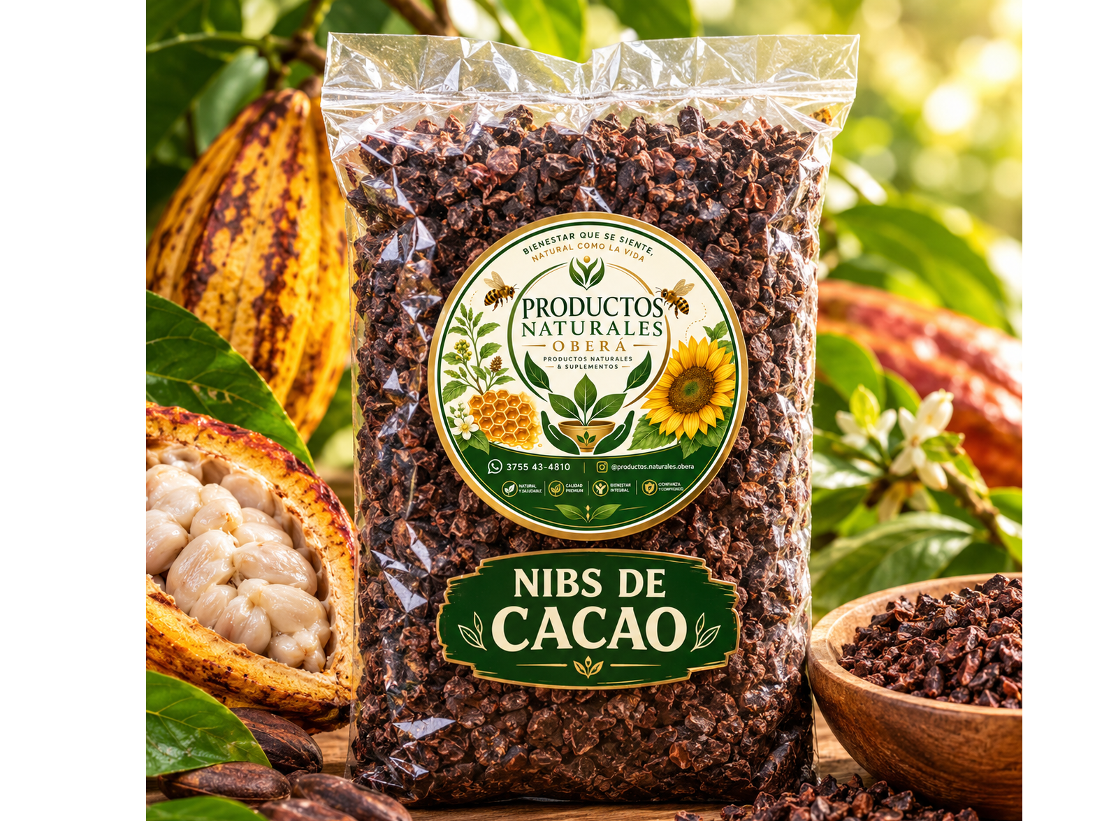 Nibs Enteros de Cacao