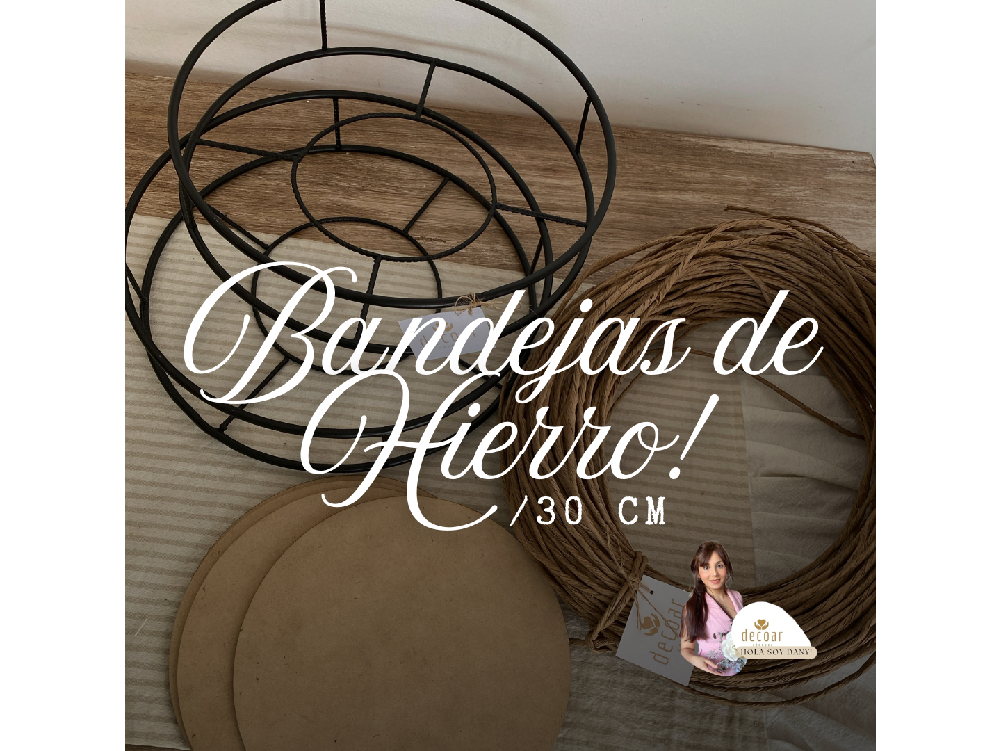 BANDEJA DE HIERRO -30cm