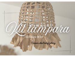 KIT LÁMPARA+BASES MDF!