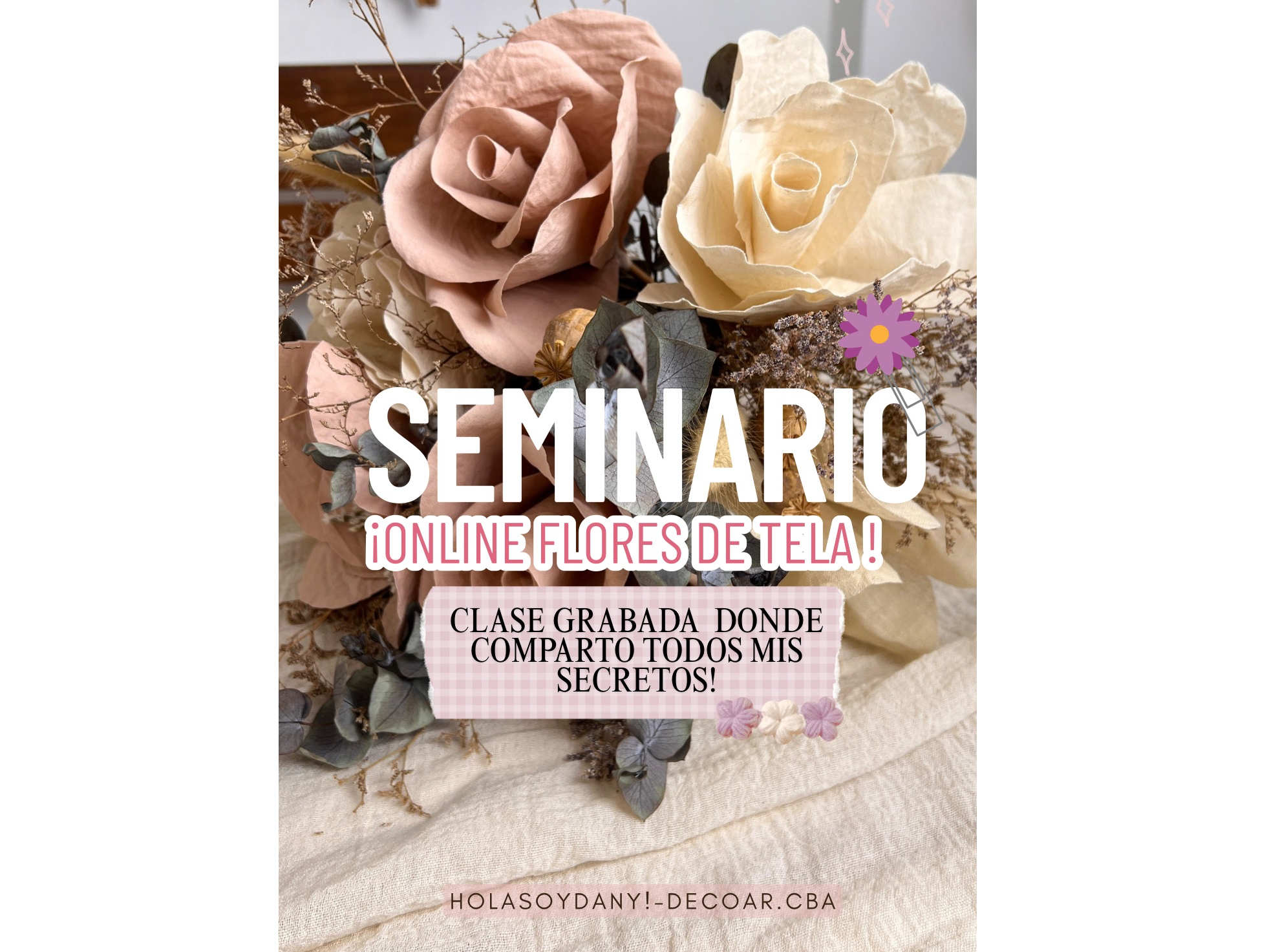 SEMINARIO ONLINE/FLORES DE TELA