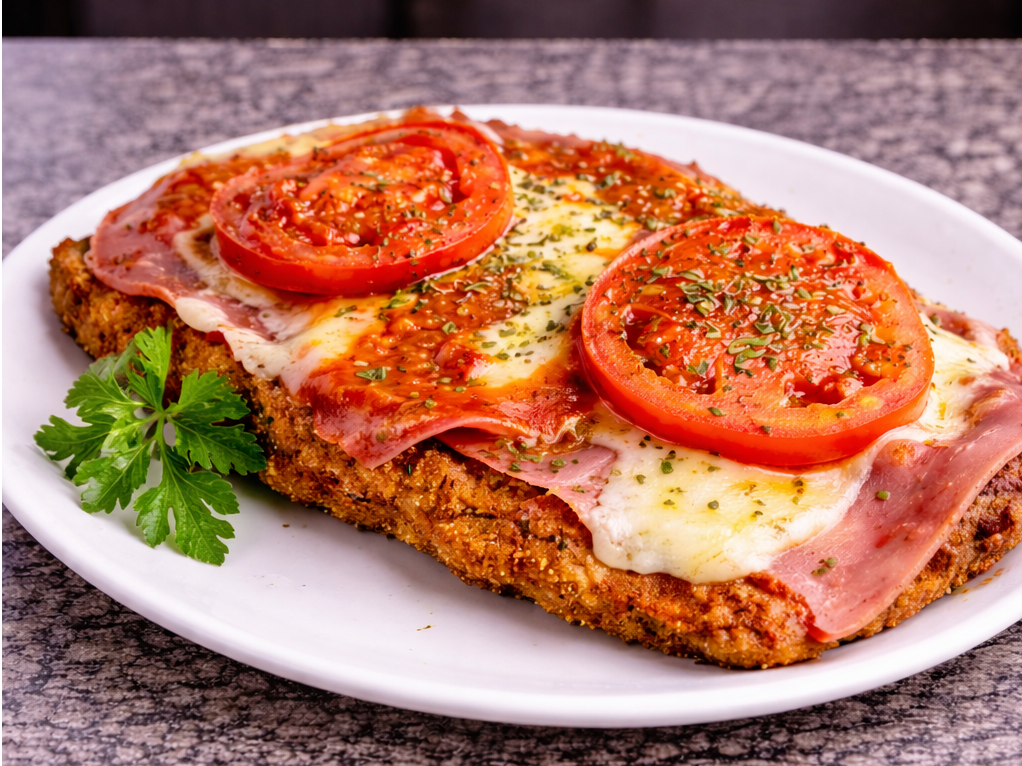 Milanesa de Ternera Napolitana con Guarnicion a Eleccion